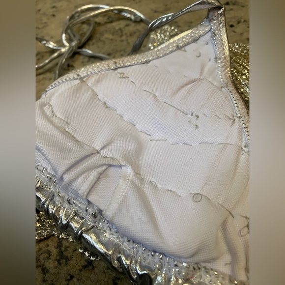 Rhinestone fringe top with Rhinestone fringe shorts. - Picture 5 of 12